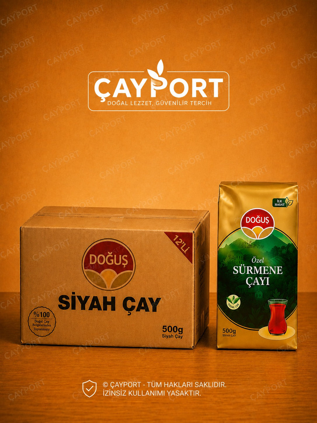 Doğuş Sürmene Siyah Çay 500 Gr (12'li Koli)