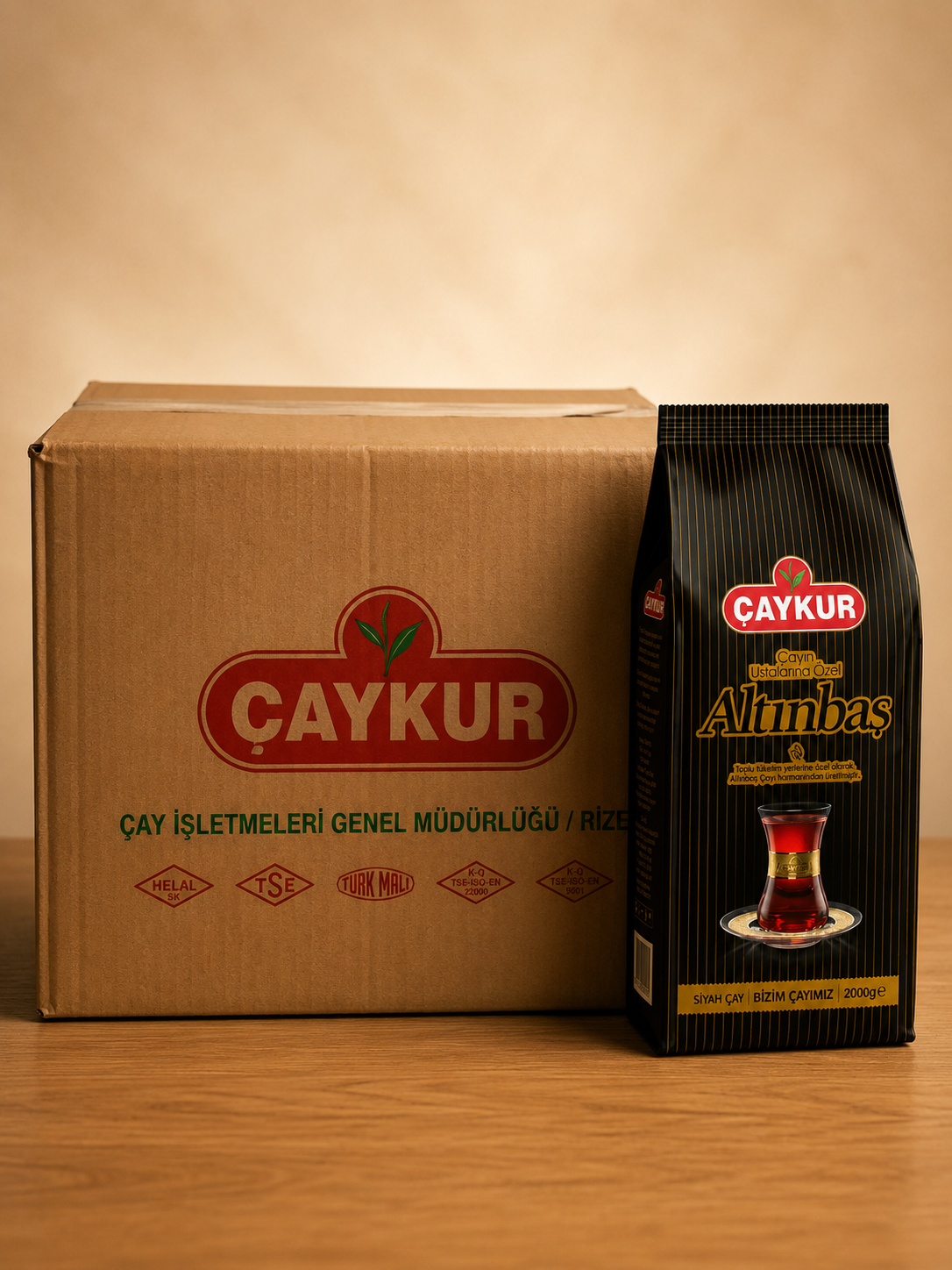 Çaykur Altınbaş Siyah Çay 6 x 2000 Gr Koli (12 Kg)