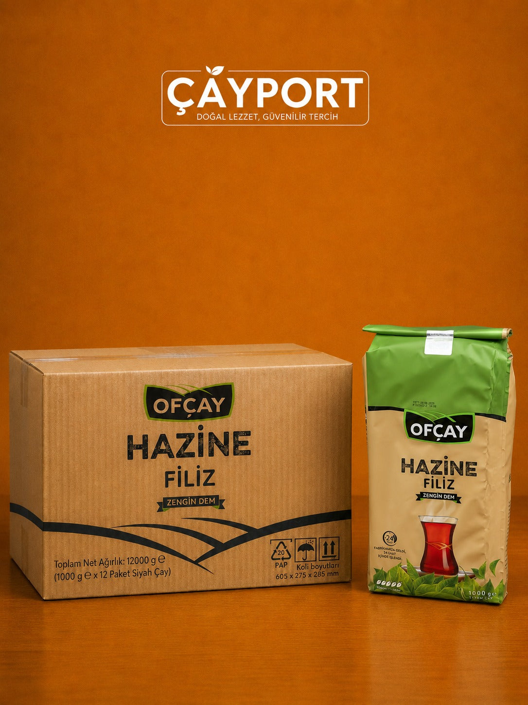 Ofçay Hazine Filiz Siyah Çay 1 Kg (12'li Koli)