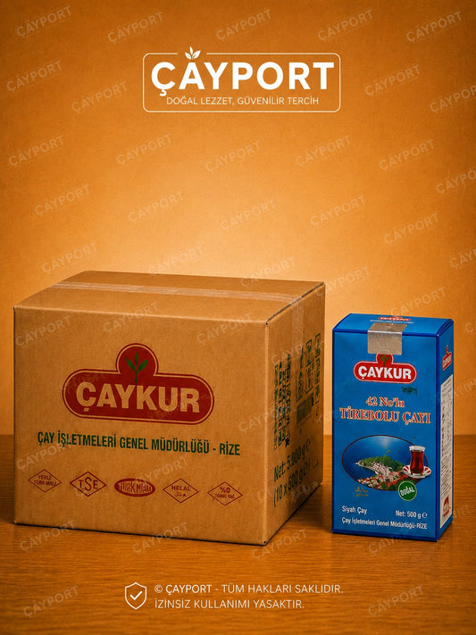 ÇAYKUR Tirebolu 42 Siyah Çay 500 Gr x 15 Adet Koli (7,5 Kg)