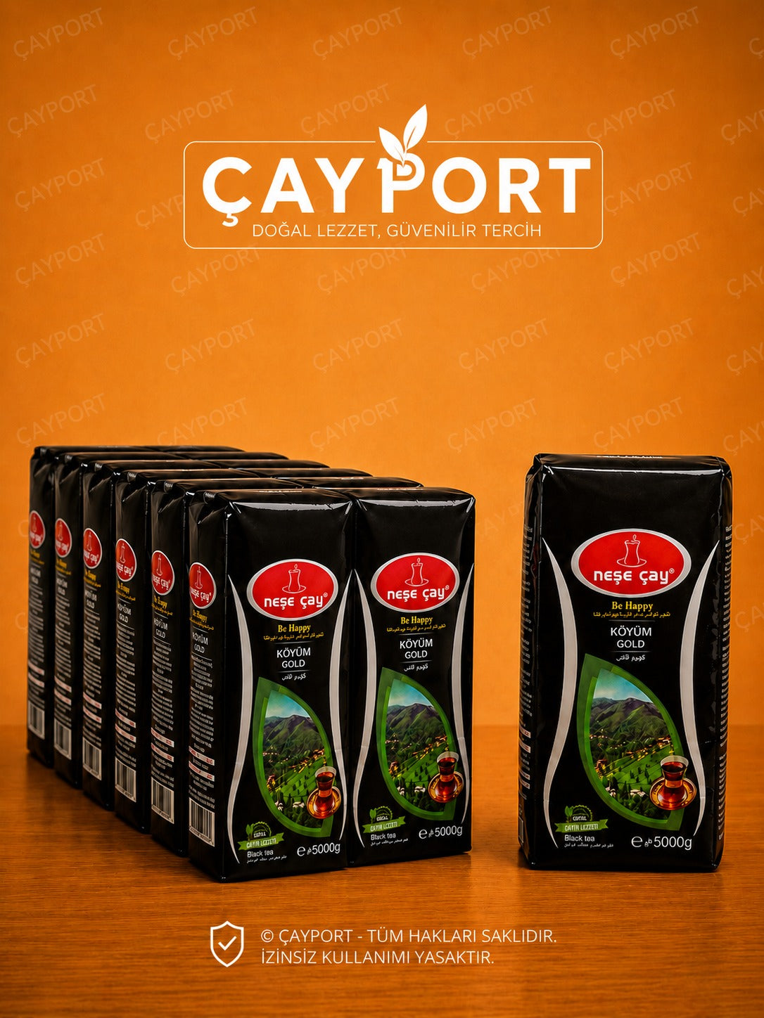 Neşe Çay Köyüm Gold Siyah Çay 500 Gr (10'lu Koli)