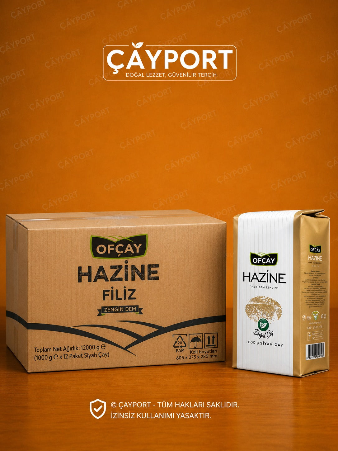 Ofçay Hazine Filiz Siyah Çay 1 Kg (12'li Koli)