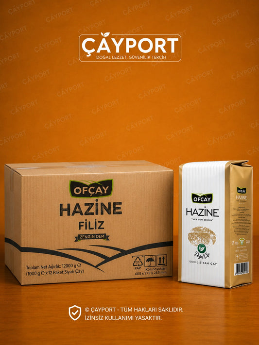 Ofçay Hazine Filiz Siyah Çay 1 Kg (12'li Koli)