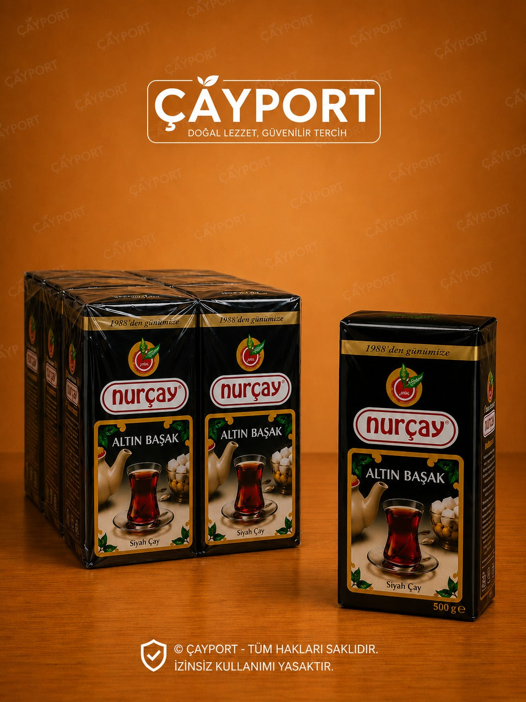 Nurçay Altın Başak Siyah Çay 500 gr x 10 Adet