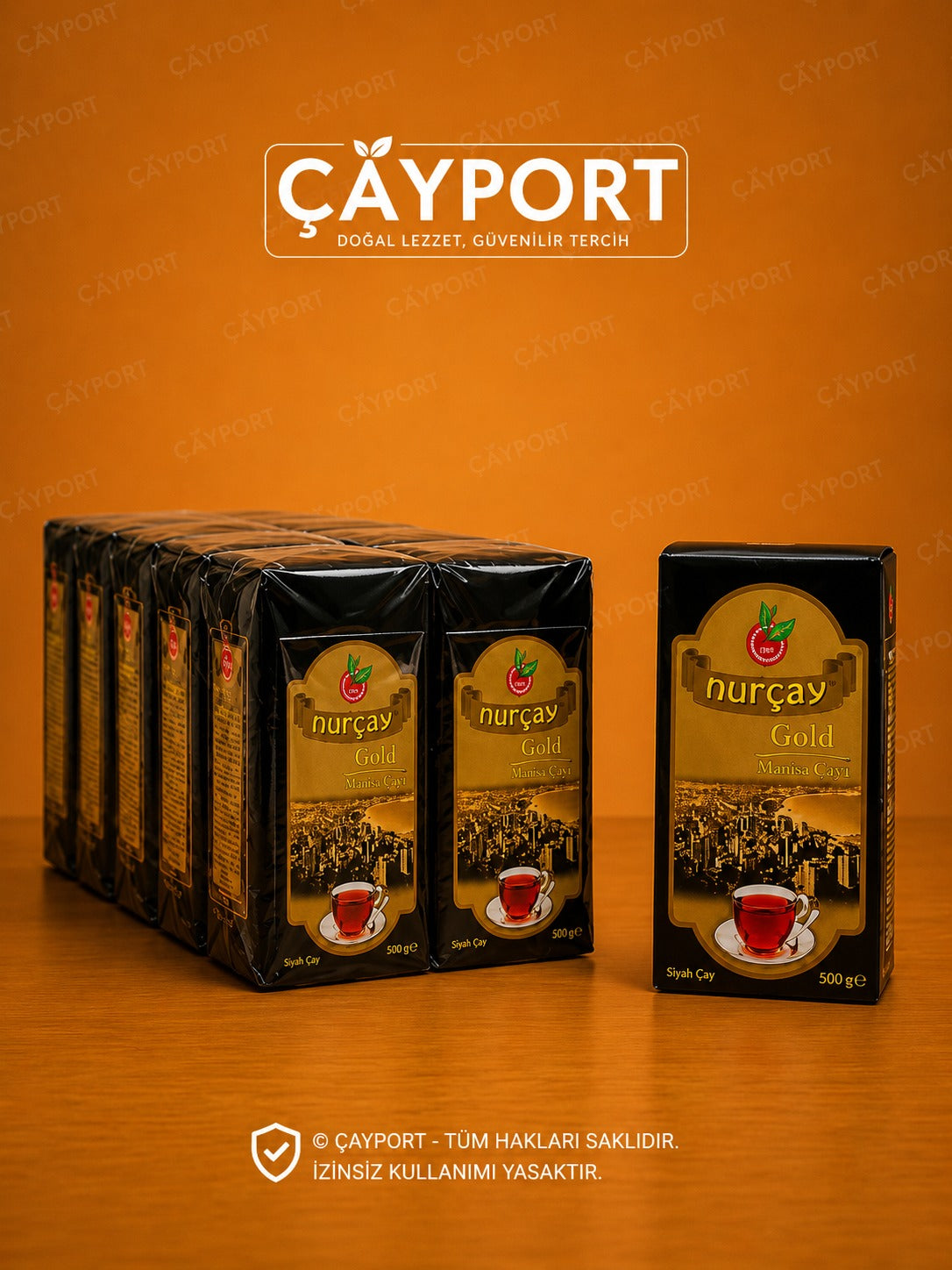 Nurçay Gold Mayıs Çayı Siyah Çay 500 gr x 10 Adet
