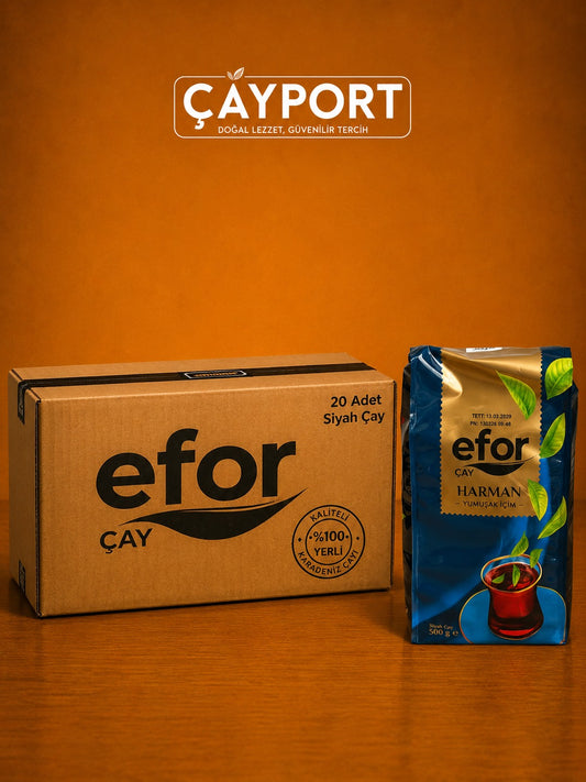 Efor Harman Yumuşak İçim Siyah Çay 500 gr x 20 Adet (10 kg)