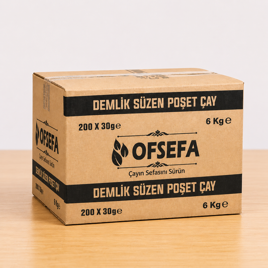 OFSEFA Demlik Süzen Poşet Çay 200 x 30 Gr (6 Kg)
