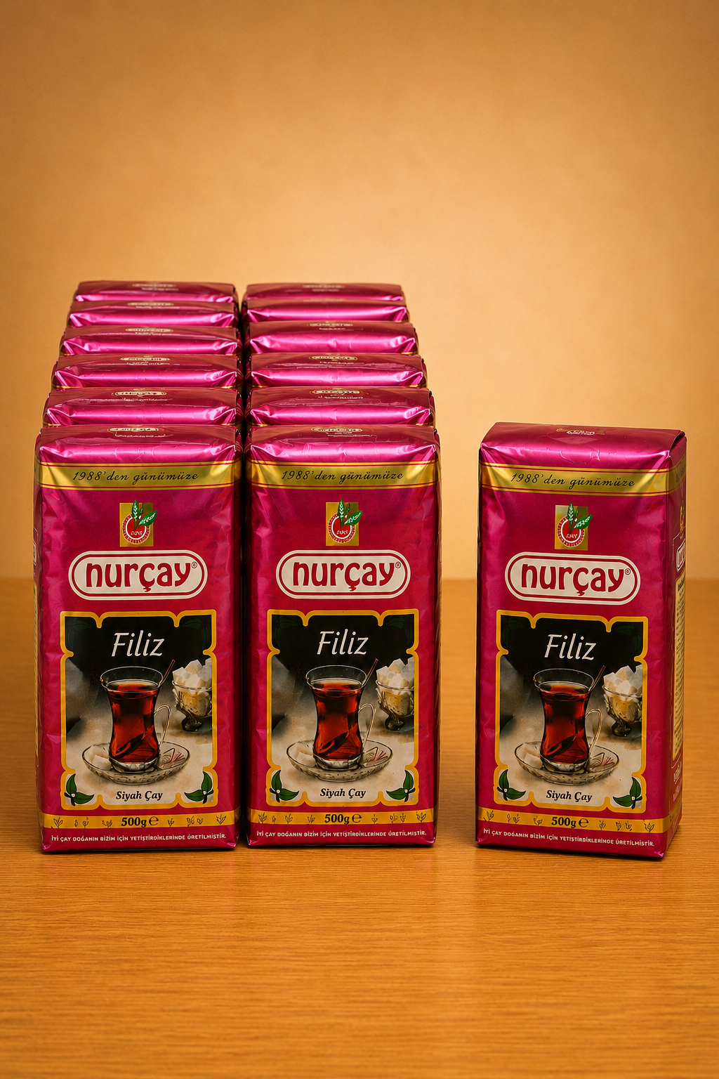 Nurçay Filiz Siyah Çay 500 gr x 10 Adet
