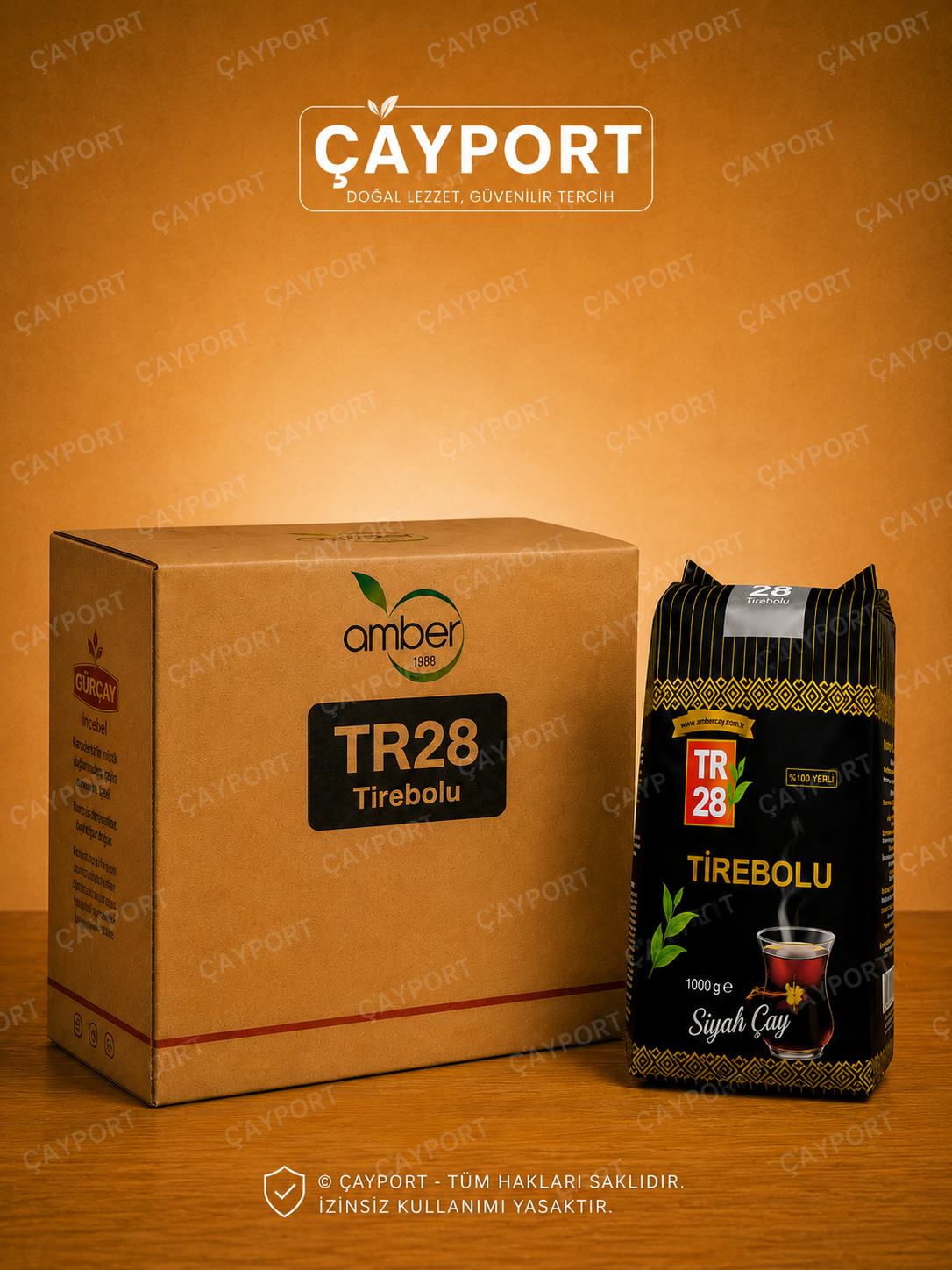 Amber Çay TR28 Dökme Siyah Çay 12 KG